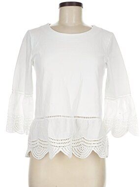 Ann Taylor White Top Size M